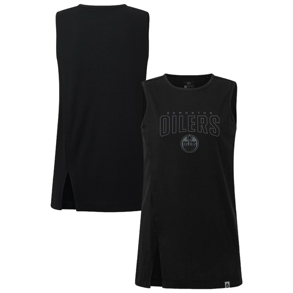 Edmonton Oilers Levelwear Women's Influx Darkmoon Tank Top Black