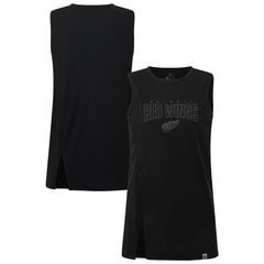 Detroit Red Wings Levelwear Women's Influx Darkmoon Tank Top Black