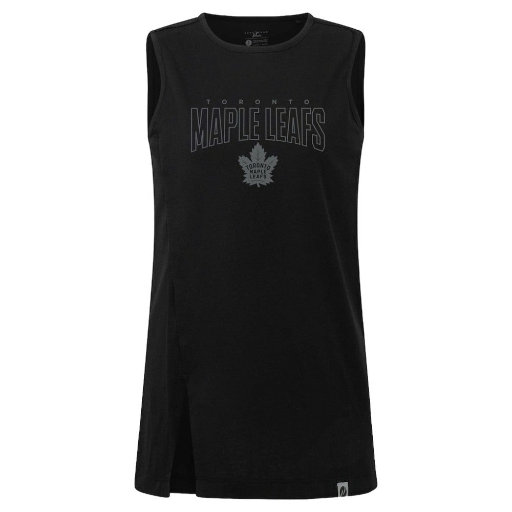 Toronto Maple Leafs Levelwear Women's Influx Darkmoon Tank Top Black
