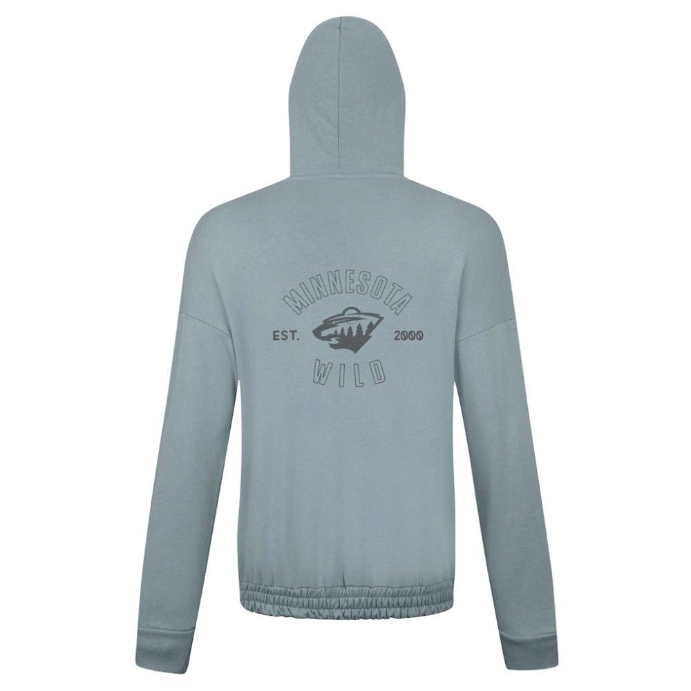 Minnesota Wild Levelwear Women's Waterfall Nightfall Pullover Hoodie Gray