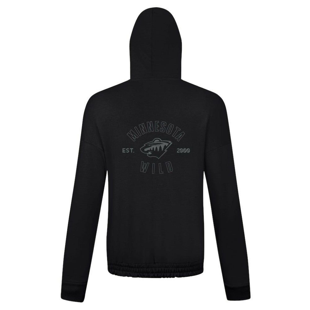 Minnesota Wild Levelwear Women's Waterfall Nightfall Pullover Hoodie Black