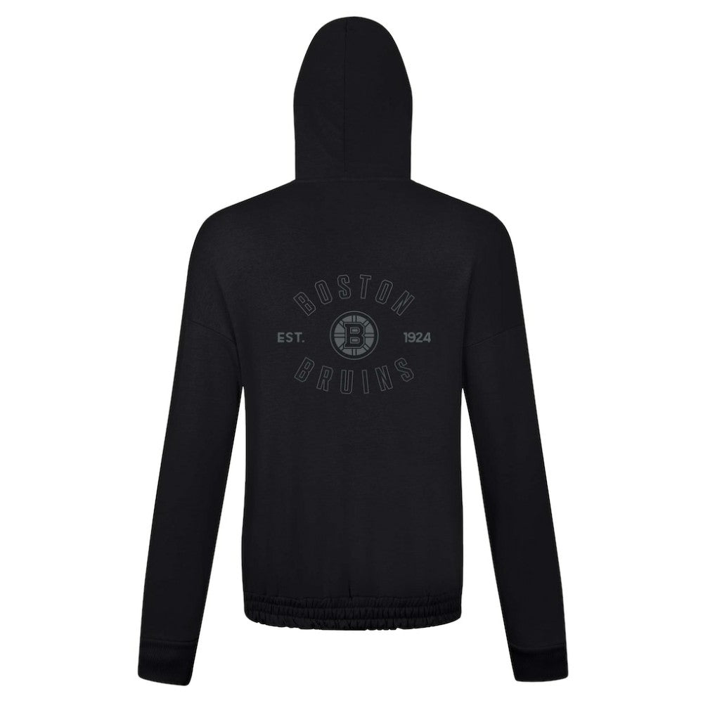 Boston Bruins Levelwear Women's Waterfall Nightfall Pullover Hoodie Black