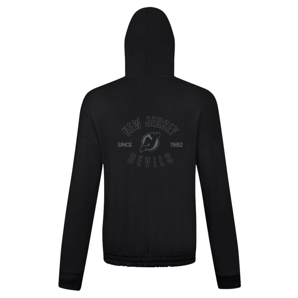 New Jersey Devils Levelwear Women's Waterfall Nightfall Pullover Hoodie Black