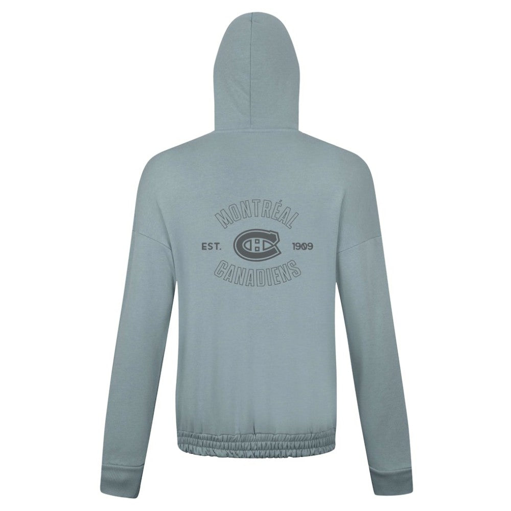 Montreal Canadiens Levelwear Women's Waterfall Nightfall Pullover Hoodie Gray