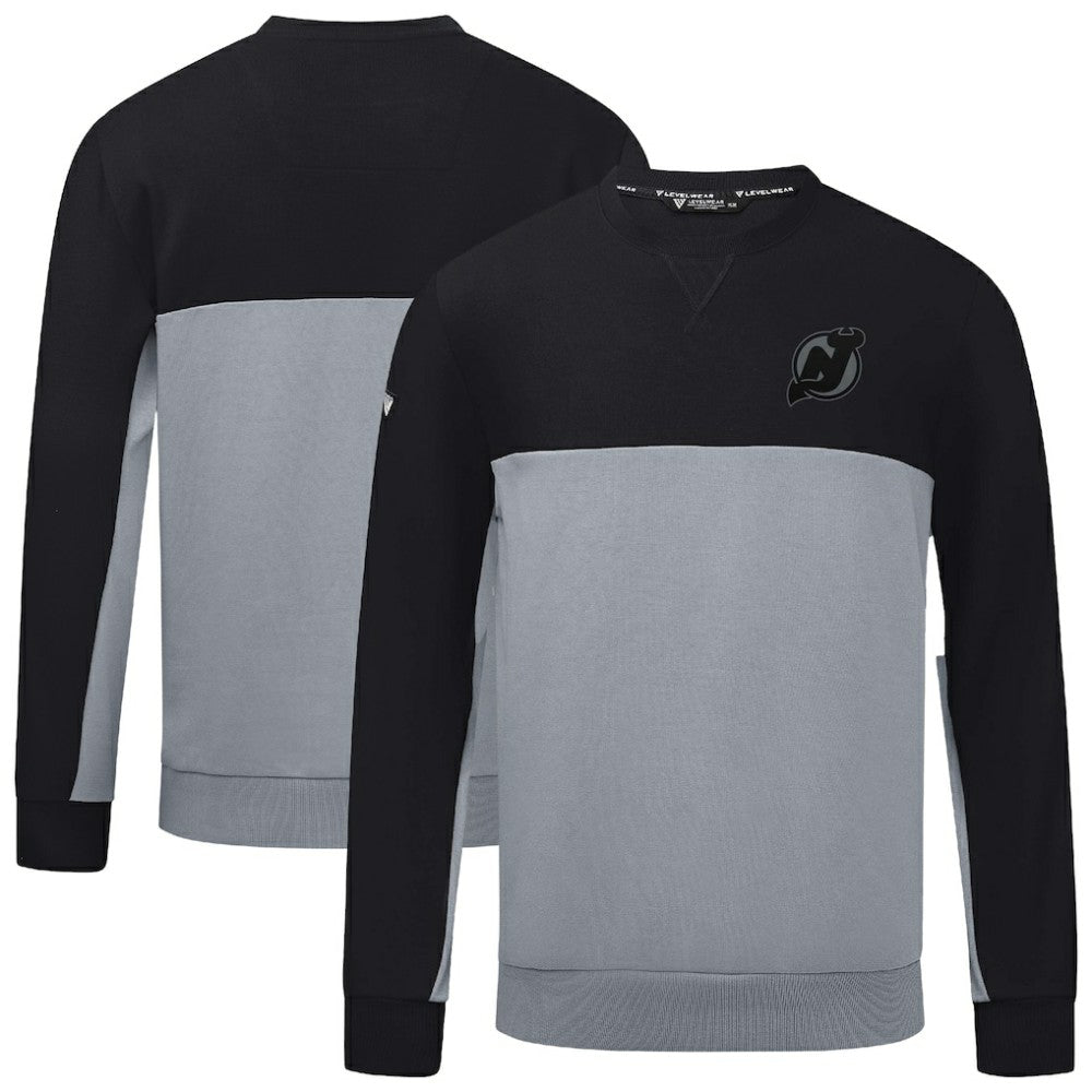 New Jersey Devils Levelwear Legacy Nightfall Pullover Sweatshirt Black/Gray