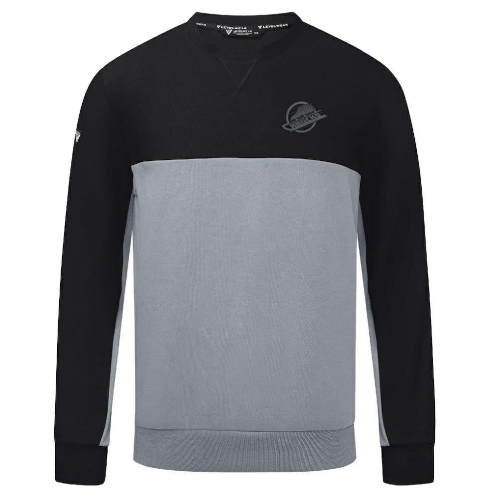Vancouver Canucks Levelwear Legacy Nightfall Pullover Sweatshirt Black/Gray