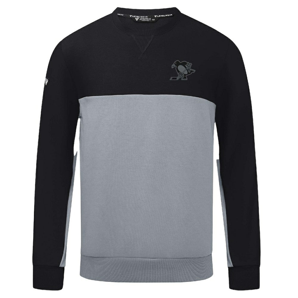 Pittsburgh Penguins Levelwear Legacy Nightfall Pullover Sweatshirt Black/Gray