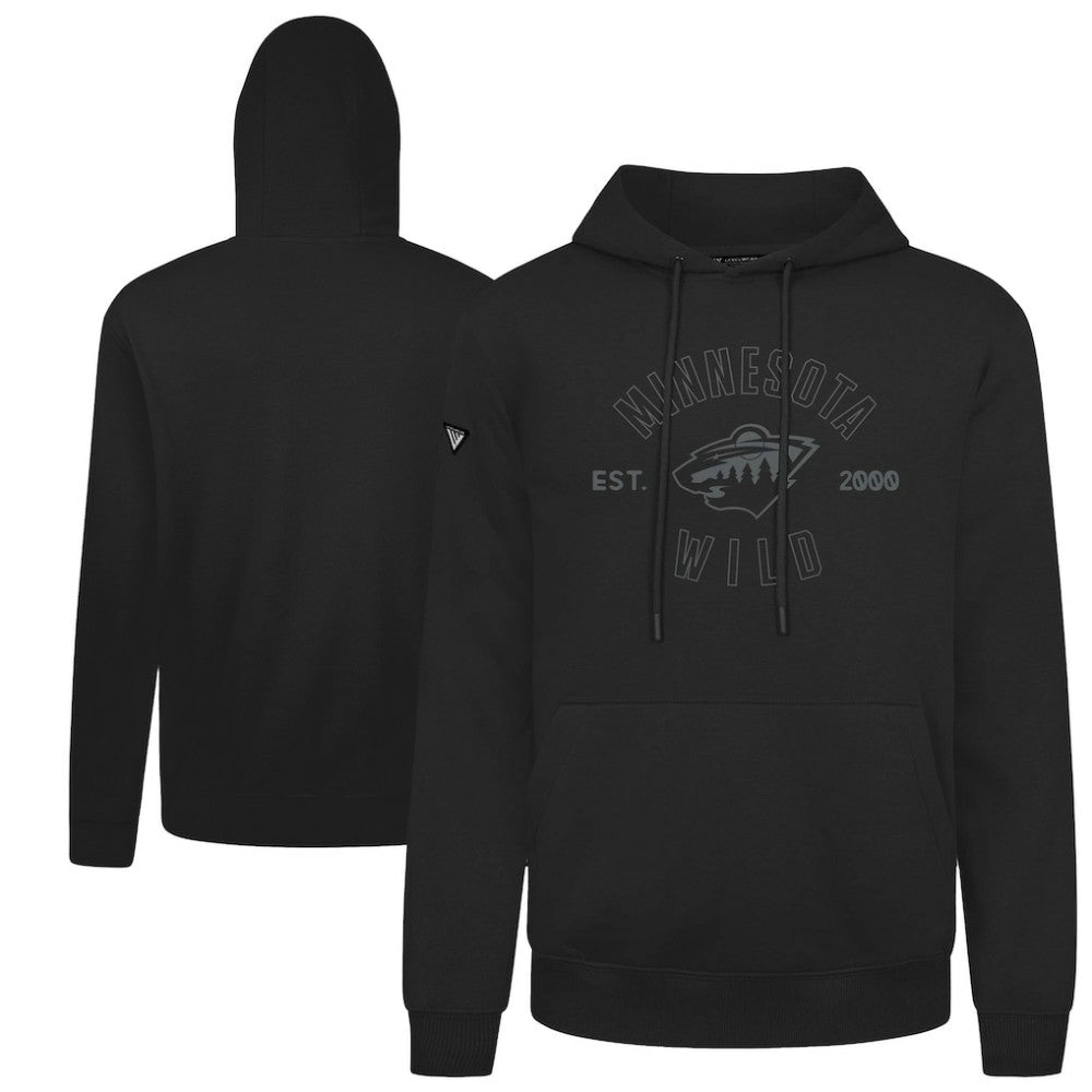 Minnesota Wild Levelwear Podium Abyssal Pullover Hoodie Black