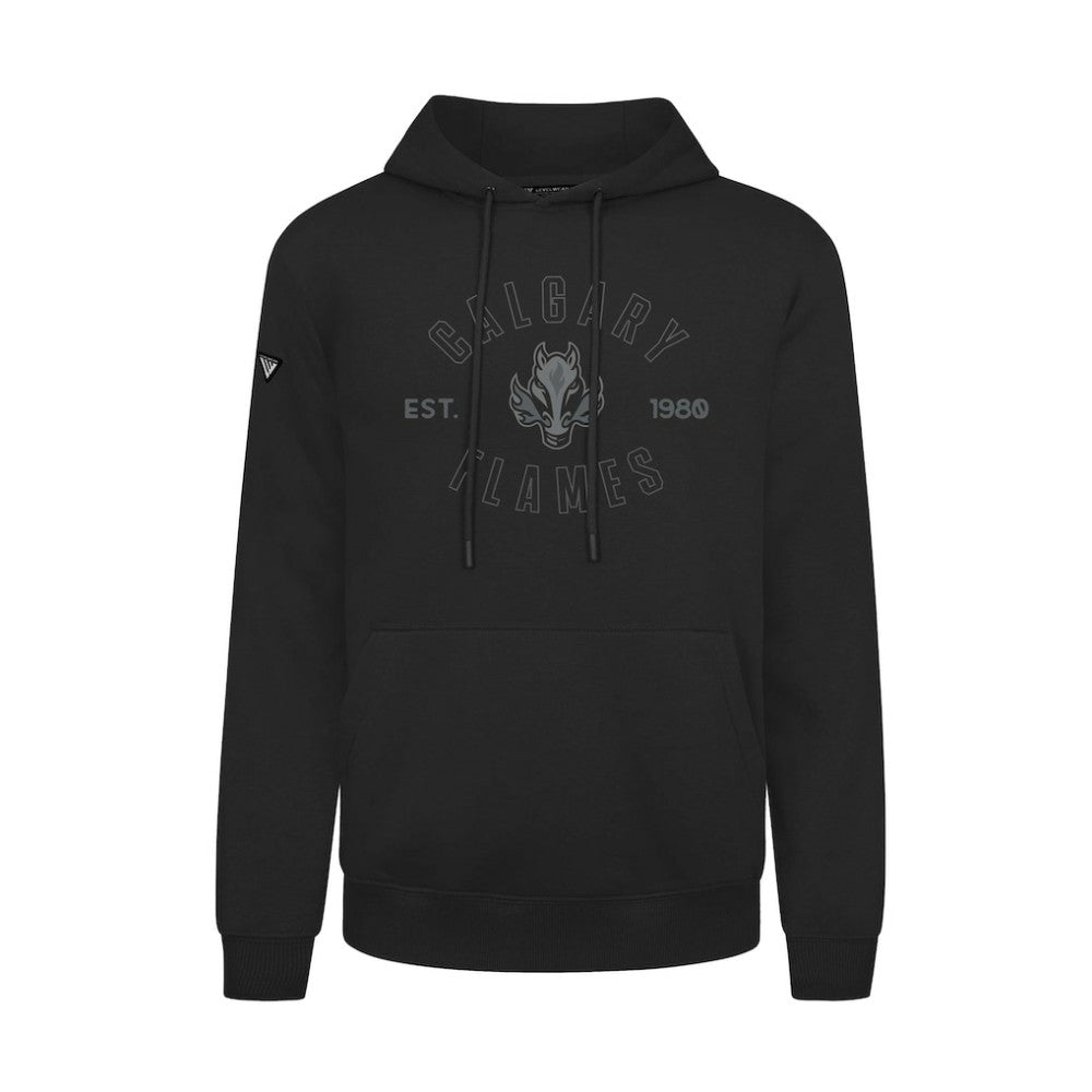 Calgary Flames Levelwear Podium Abyssal Pullover Hoodie Black
