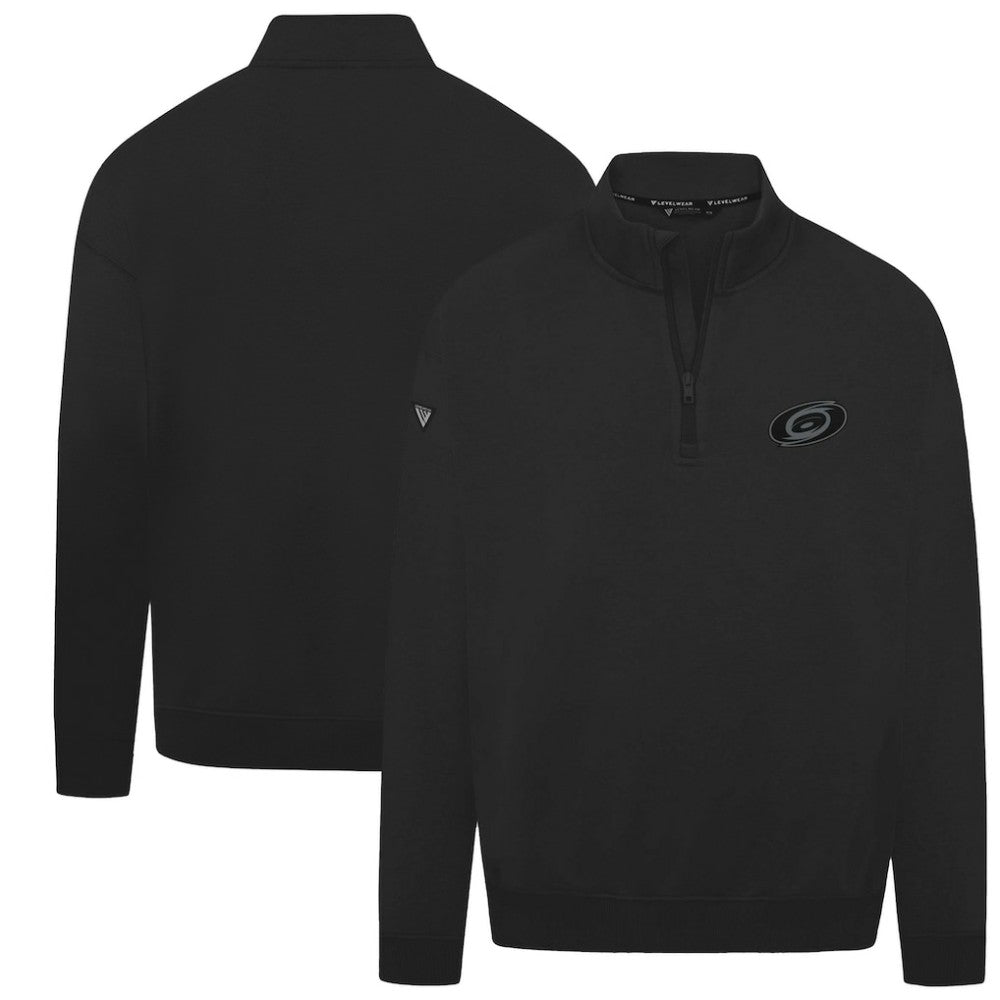 Carolina Hurricanes Levelwear Murray Nightfall Quarter-Zip Jacket Black
