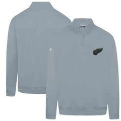Detroit Red Wings Levelwear Murray Nightfall Quarter-Zip Jacket Gray