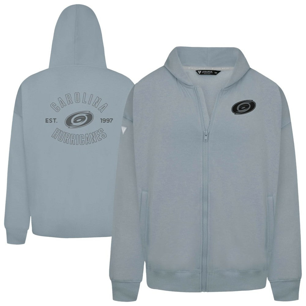 Carolina Hurricanes Levelwear Uphill Abyssal Full-Zip Hoodie Gray