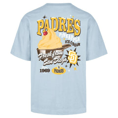 San Diego Padres Ice Cream Parlor Foundation T-Shirt Light Blue | 47 brand