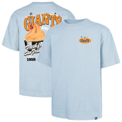 San Francisco Giants Ice Cream Parlor Foundation T-Shirt Light Blue | 47 brand