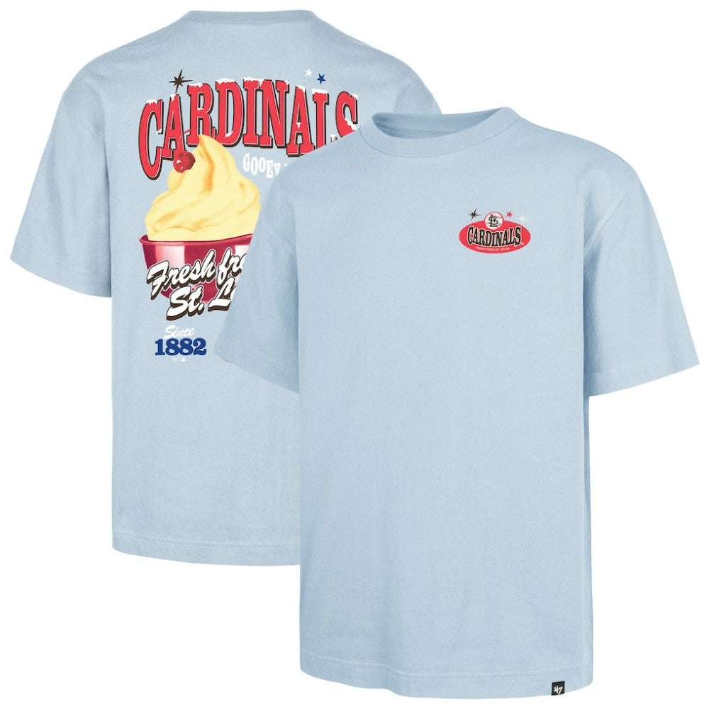 St. Louis Cardinals Ice Cream Parlor Foundation T-Shirt Light Blue | 47 brand