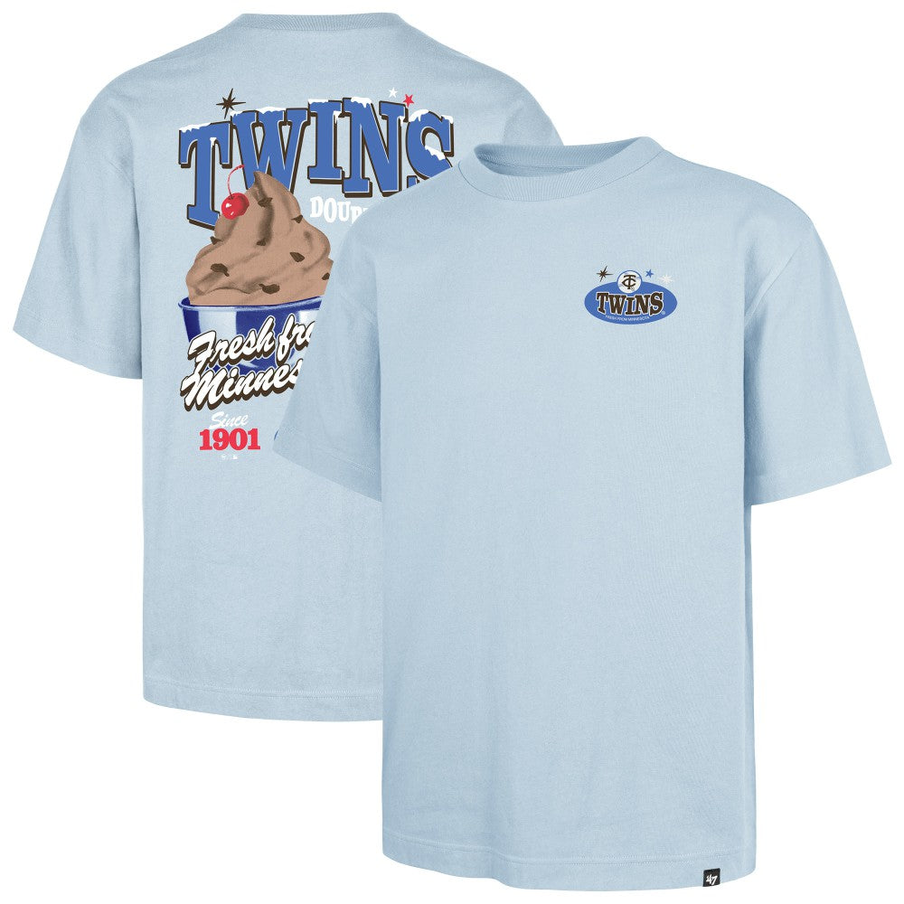 Minnesota Twins Ice Cream Parlor Foundation T-Shirt Light Blue | 47 brand