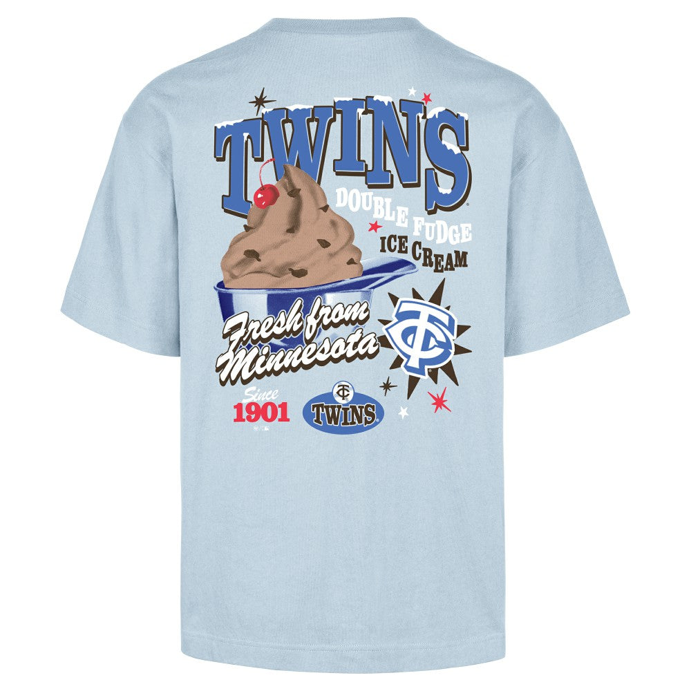 Minnesota Twins Ice Cream Parlor Foundation T-Shirt Light Blue | 47 brand