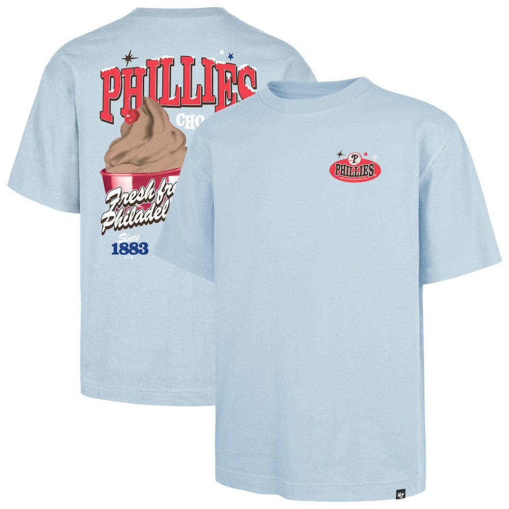 Philadelphia Phillies Ice Cream Parlor Foundation T-Shirt Light Blue | 47 brand