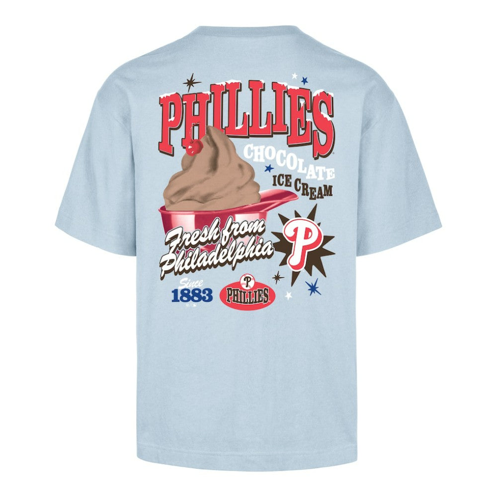 Philadelphia Phillies Ice Cream Parlor Foundation T-Shirt Light Blue | 47 brand