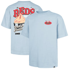 Cincinnati Reds Ice Cream Parlor Foundation T-Shirt Light Blue | 47 brand