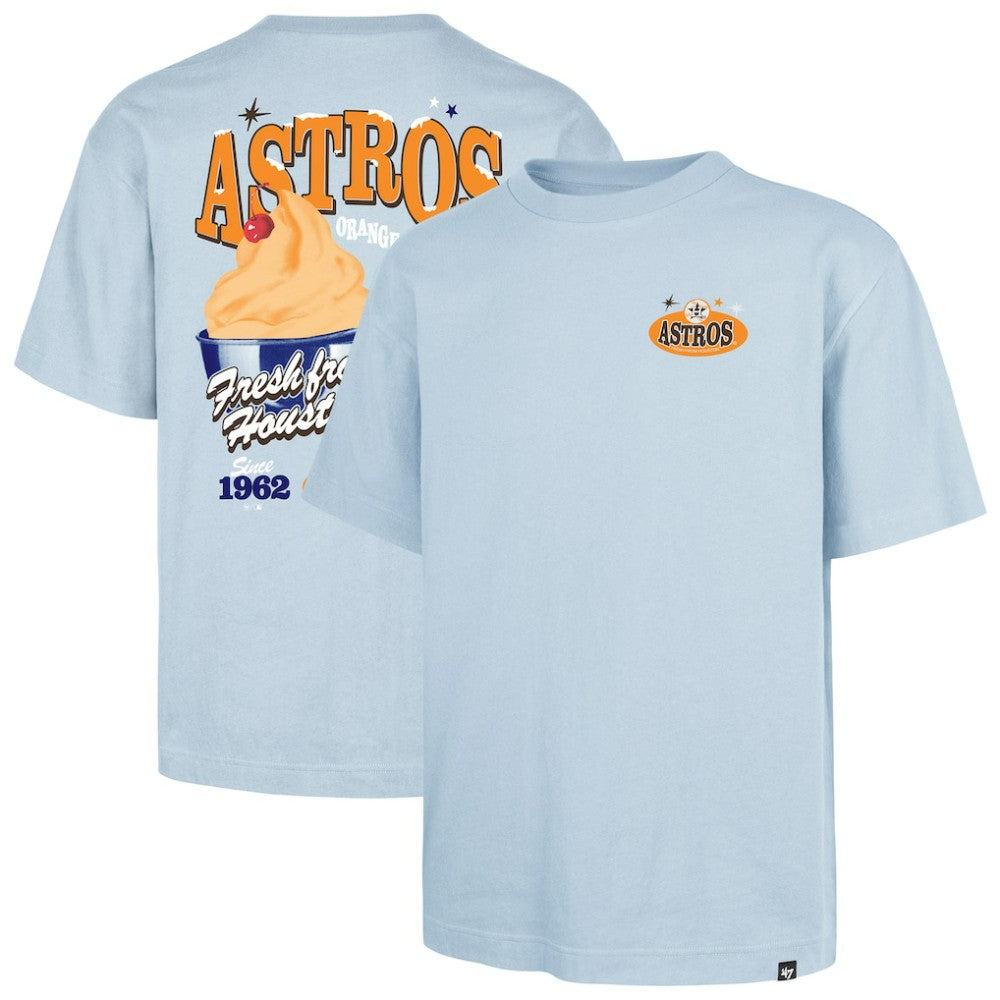 Houston Astros Ice Cream Parlor Foundation T-Shirt Light Blue | 47 brand