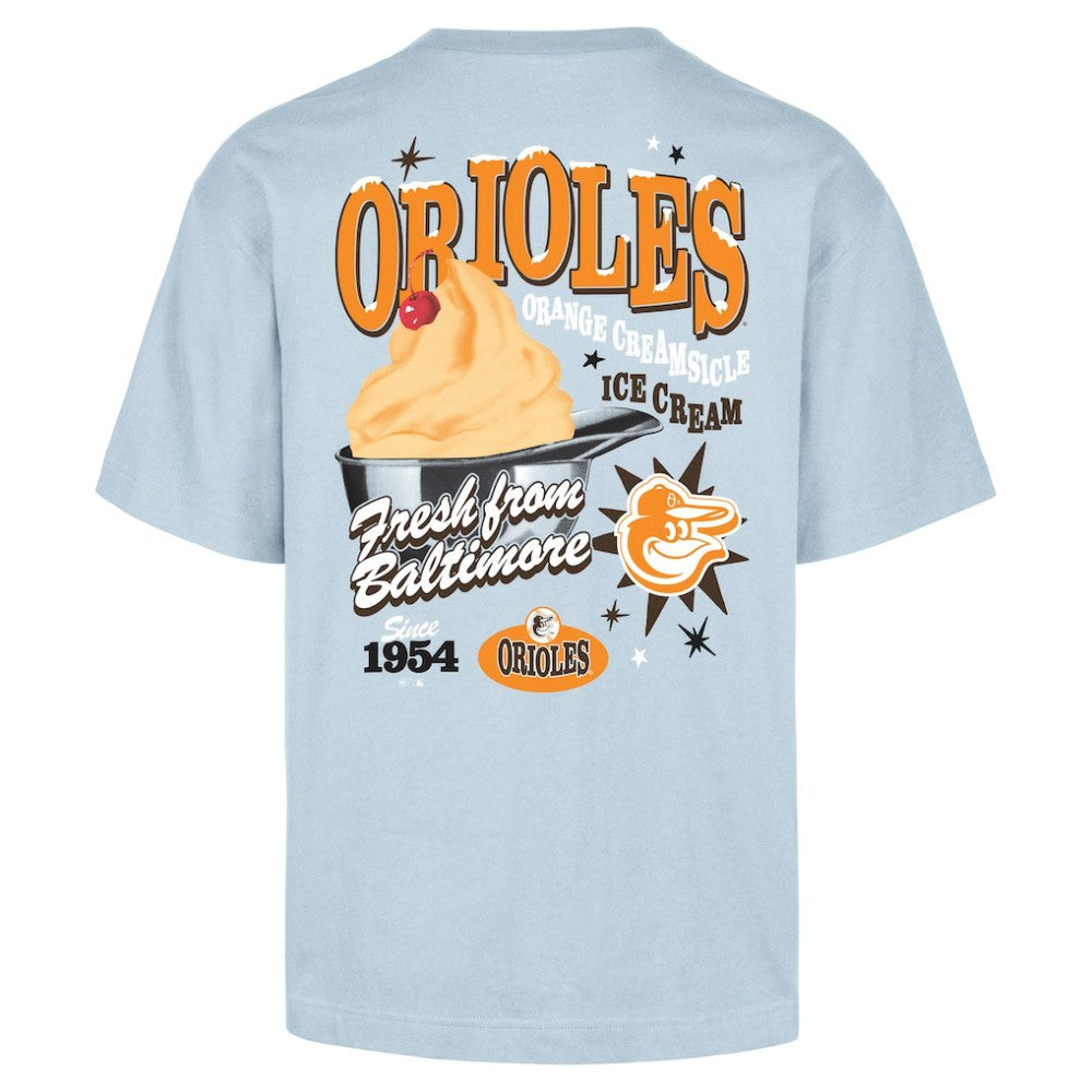 Baltimore Orioles Ice Cream Parlor Foundation T-Shirt Light Blue | 47 brand