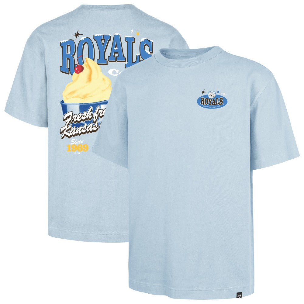 Kansas City Royals Ice Cream Parlor Foundation T-Shirt Light Blue | 47 brand