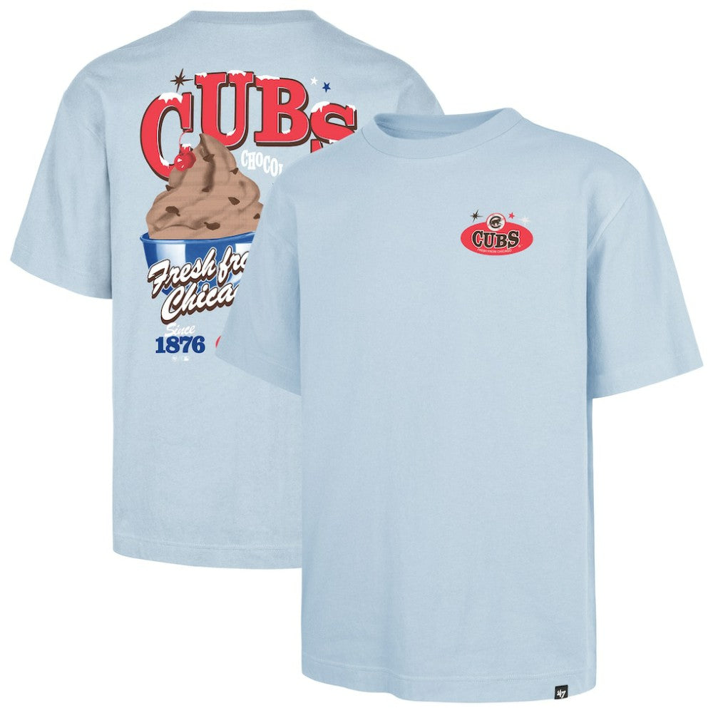 Chicago Cubs Ice Cream Parlor Foundation T-Shirt Light Blue | 47 brand