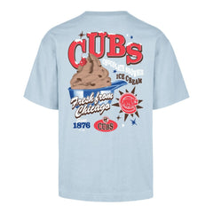 Chicago Cubs Ice Cream Parlor Foundation T-Shirt Light Blue | 47 brand