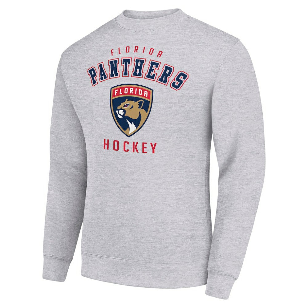 Florida Panthers Men's Starter Team Logo Fleece Pullover Sweatshirt Heather Gray