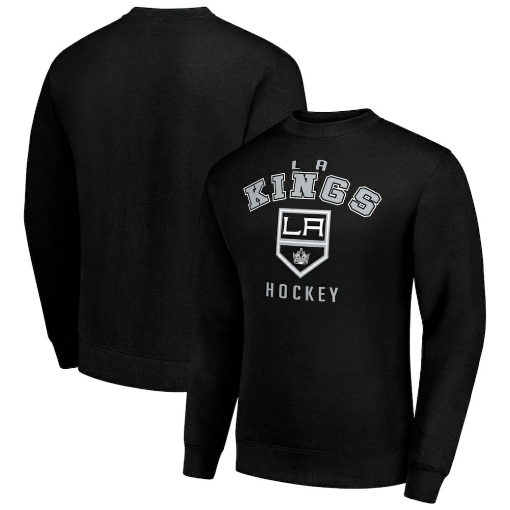 Los Angeles Kings Men's Starter Team Logo Fleece Pullover Sweatshirt Black