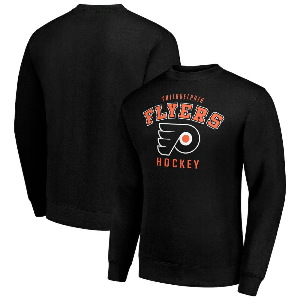 Philadelphia Flyers Men's Starter Team Logo Fleece Pullover Sweatshirt Black