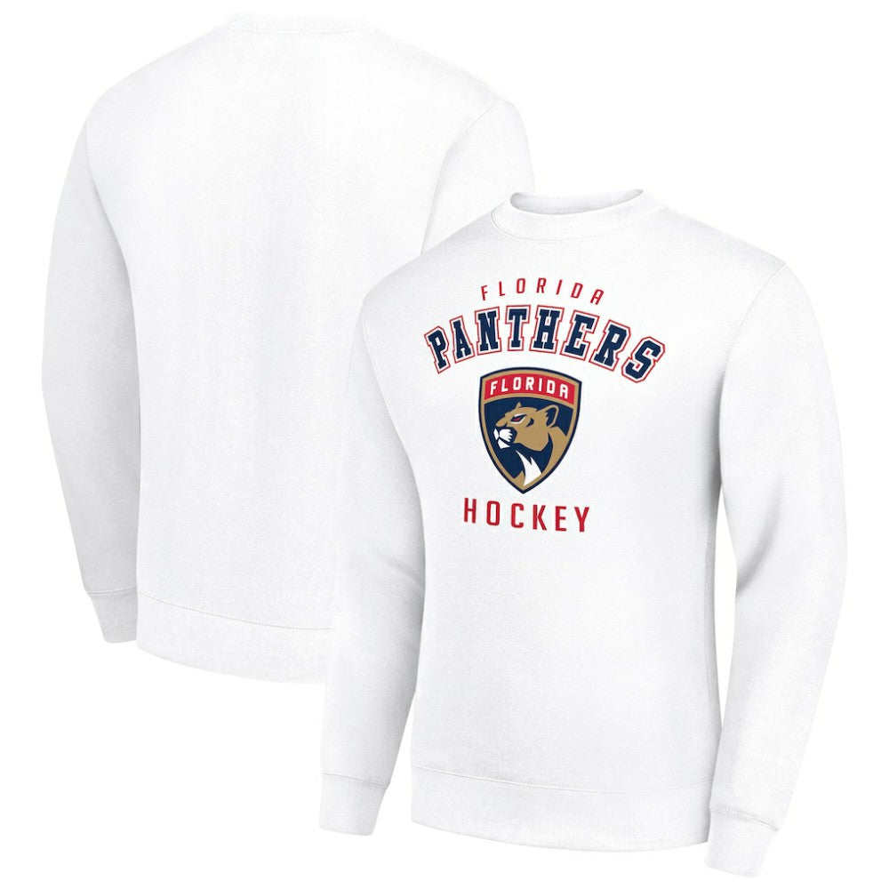 Florida Panthers Men's Starter Team Logo Fleece Pullover Sweatshirt White