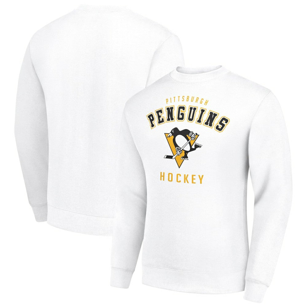 Pittsburgh Penguins Men's Starter Team Logo Fleece Pullover Sweatshirt White