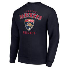 Florida Panthers Men's Starter Team Logo Fleece Pullover Sweatshirt Navy