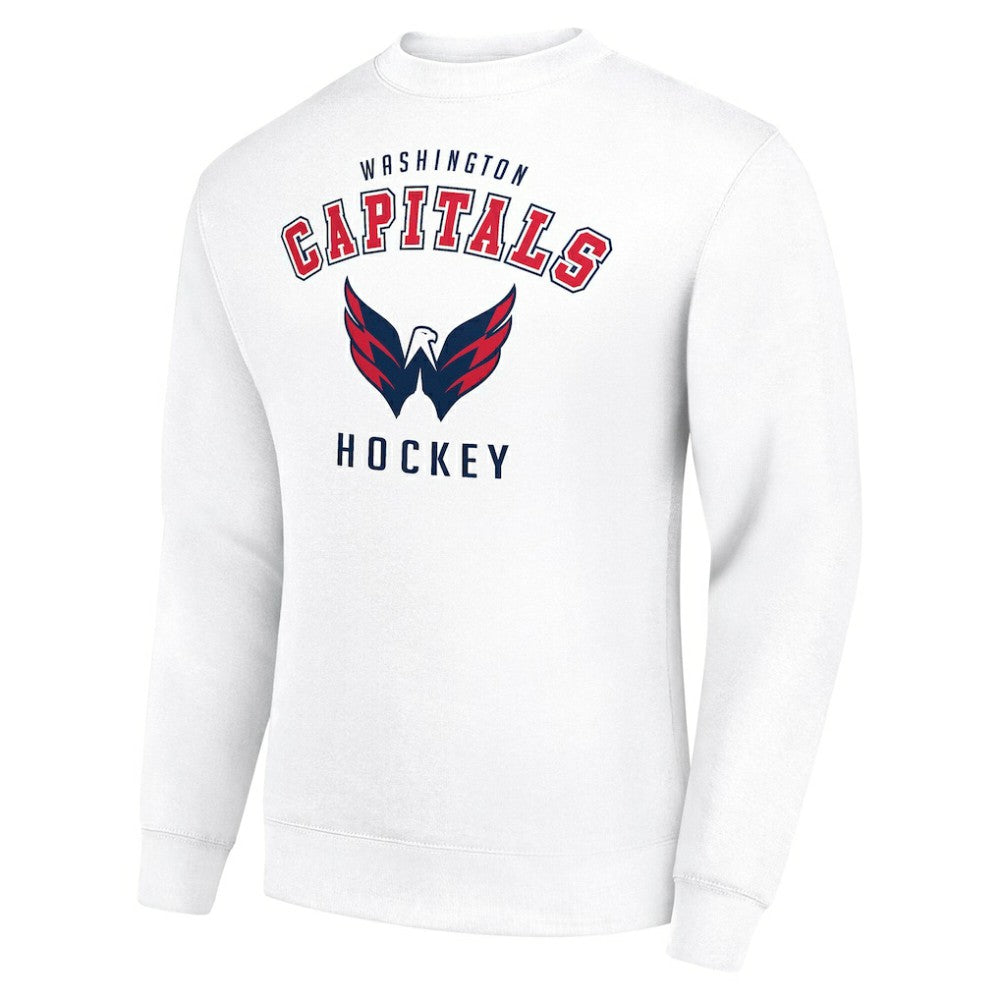 Washington Capitals Men's Starter Team Logo Fleece Pullover Sweatshirt White