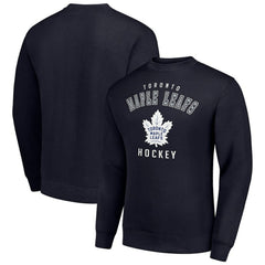 Toronto Maple Leafs Men's Starter Team Logo Fleece Pullover Sweatshirt Navy