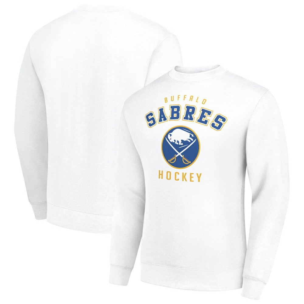 Buffalo Sabres Men's Starter Team Logo Fleece Pullover Sweatshirt White