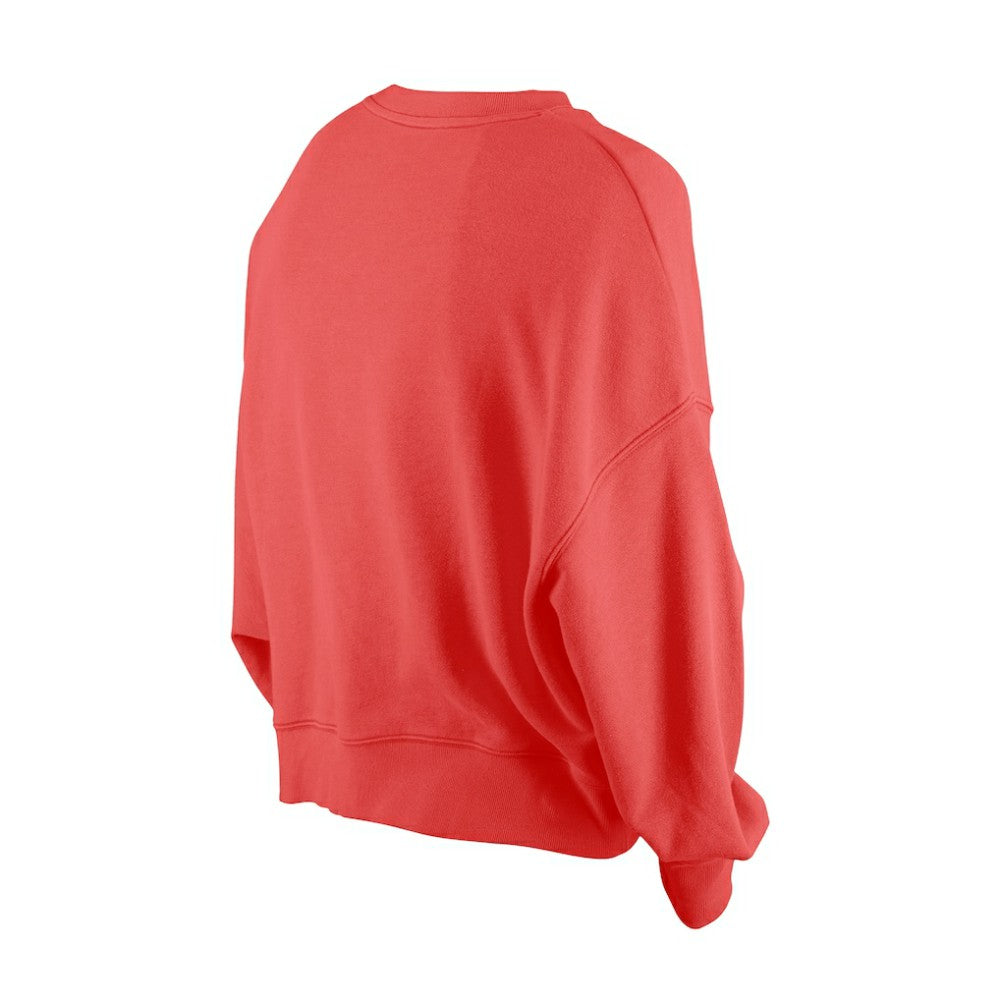 St. Louis Cardinals Women's Boxy Mineral Wash Dolmen Sleeve Cropped Sweatshirt Red | New Era