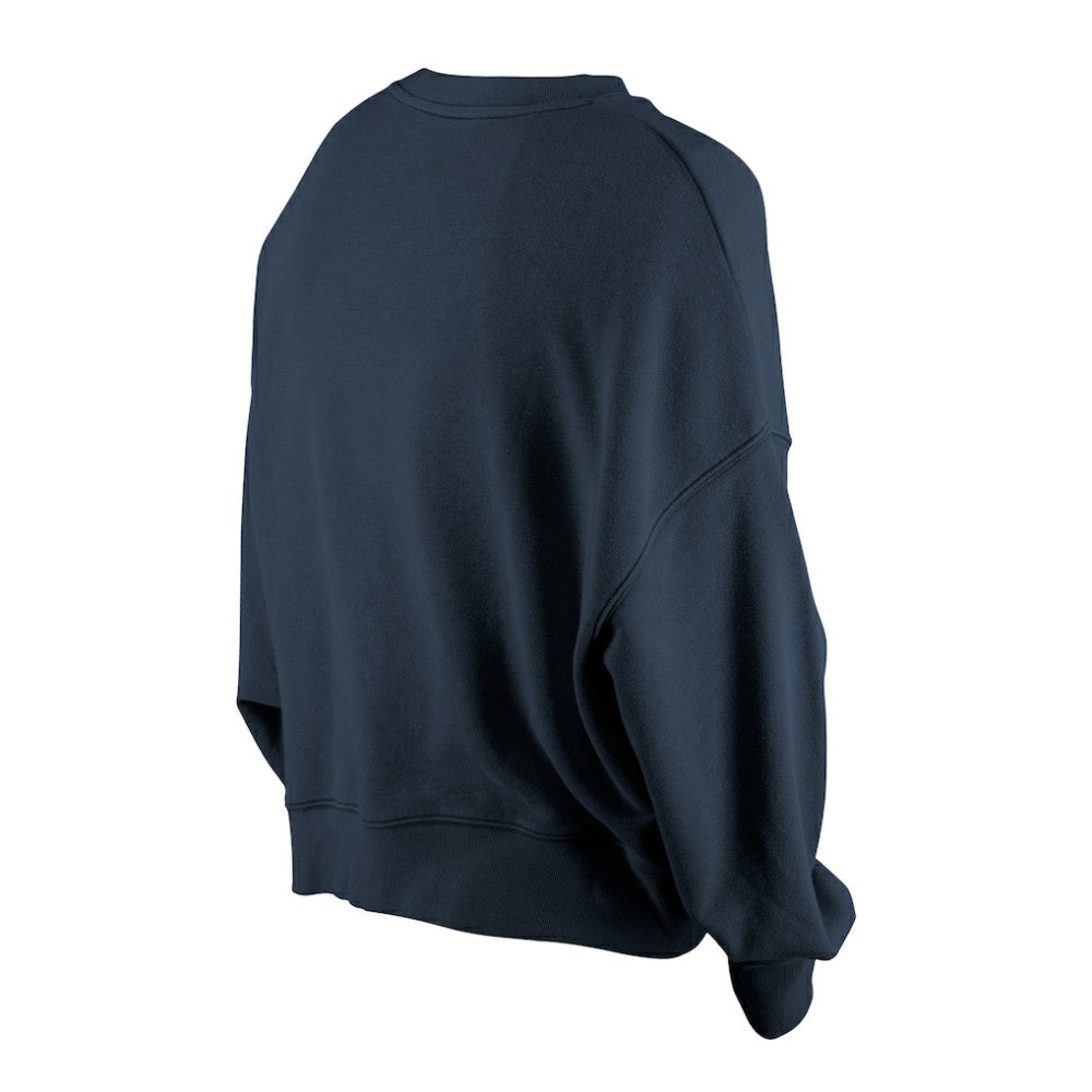 Houston Astros Women's Boxy Mineral Wash Dolmen Sleeve Cropped Sweatshirt Navy | New Era