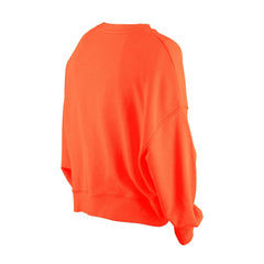 San Francisco Giants Women's Boxy Mineral Wash Dolmen Sleeve Cropped Sweatshirt Orange | New Era