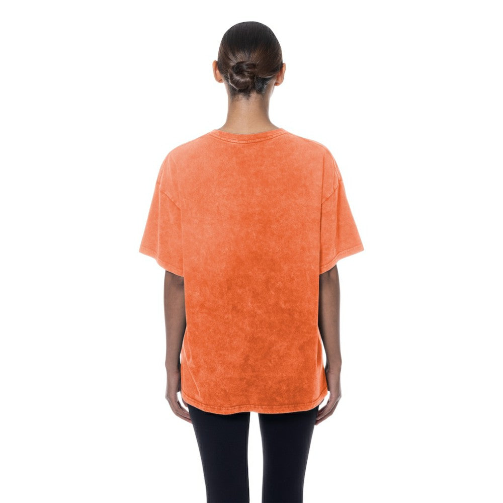 Baltimore Orioles Women's Mineral Wash Oversized T-Shirt Orange | New Era
