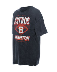 Houston Astros Women's Mineral Wash Oversized T-Shirt Navy | New Era