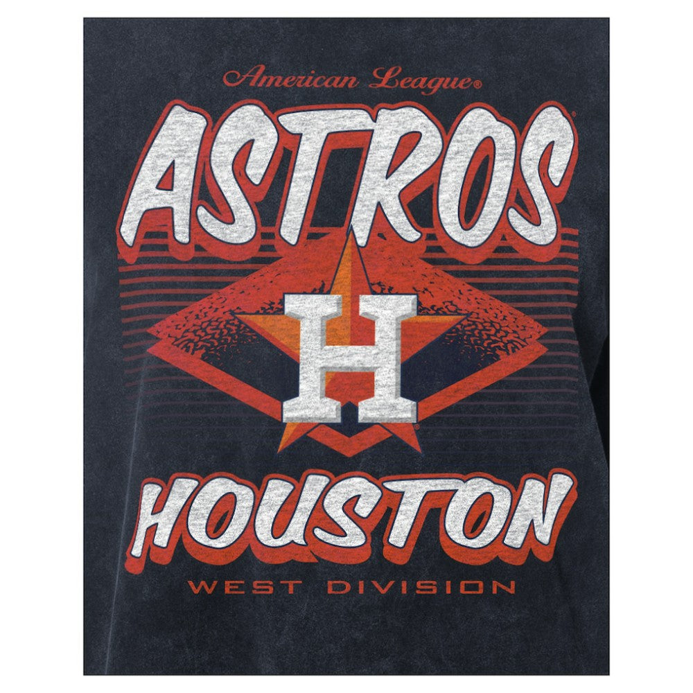 Houston Astros Women's Mineral Wash Oversized T-Shirt Navy | New Era