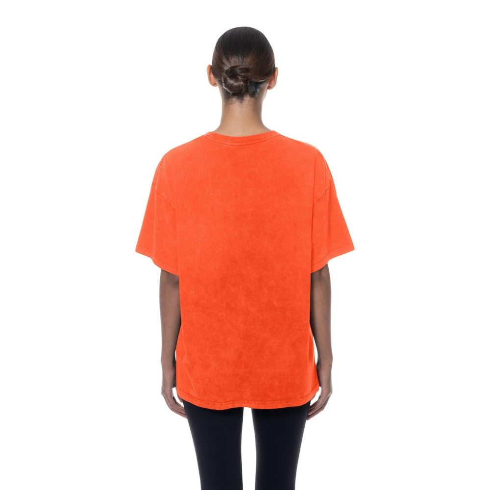 San Francisco Giants Women's Mineral Wash Oversized T-Shirt Orange | New Era