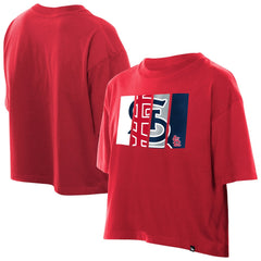 St. Louis Cardinals Women's Boxy Foil Logo T-Shirt Red | New Era