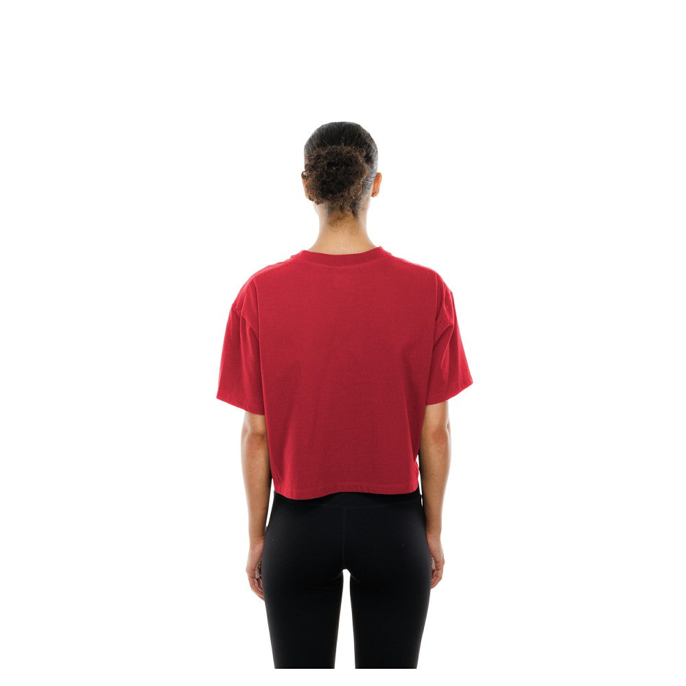 St. Louis Cardinals Women's Boxy Foil Logo T-Shirt Red | New Era