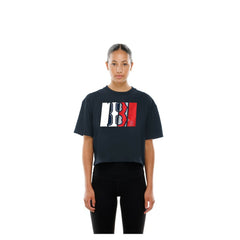 Boston Red Sox Women's Boxy Foil Logo T-Shirt Navy | New Era