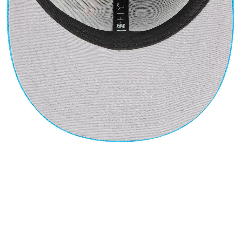 Miami Marlins 2025 MLB Diamond Hero Edition 59FIFTY Fitted Hat Black/Blue | New Era