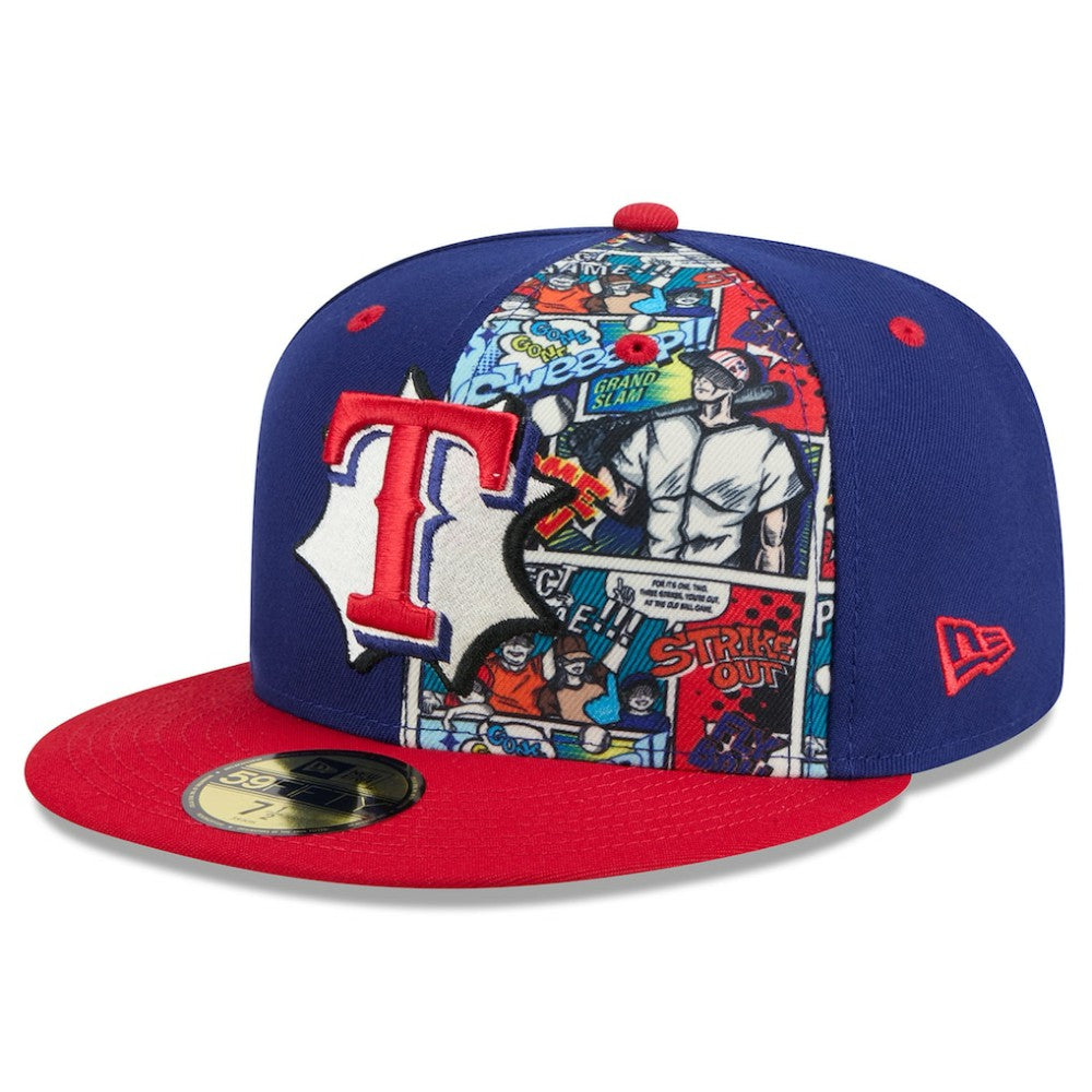Texas Rangers 2025 MLB Diamond Hero Edition 59FIFTY Fitted Hat Royal/Red | New Era